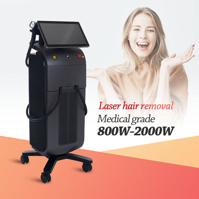 755nm 1064nm Diode Laser Hair Removal Machine Vertical Black Shell