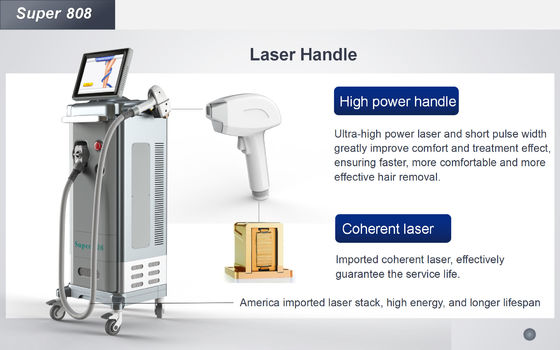 ICE Cooling Diode Laser Hair Removal Machine For Home 3 Wavelength 500W