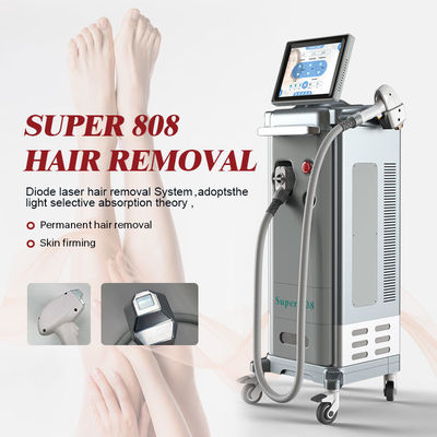 Stationary Grey 3 Wavelength Diode Laser Hair Removal 810nm 1200W