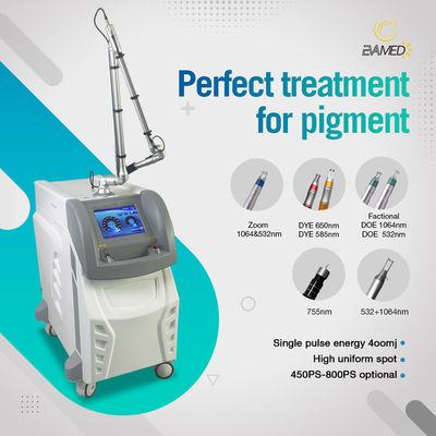 1064nm 532nm Salon Picosecond Laser Machine For Skin Pigmentation Lesions Problem Treatment