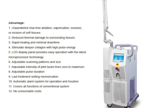 Freckle Removing Co2 Fractional Laser Equipment 40W Chloasma Treatment