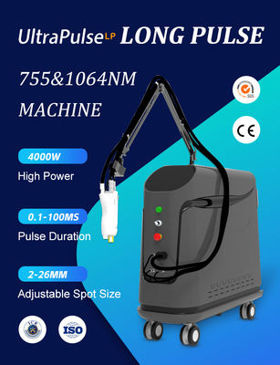 Pigment Lesions Removal Lasering 755 1064nm Alex Long Pulse Shorter Pulse Alexandrite Yag Lasering Hair Removal Machine